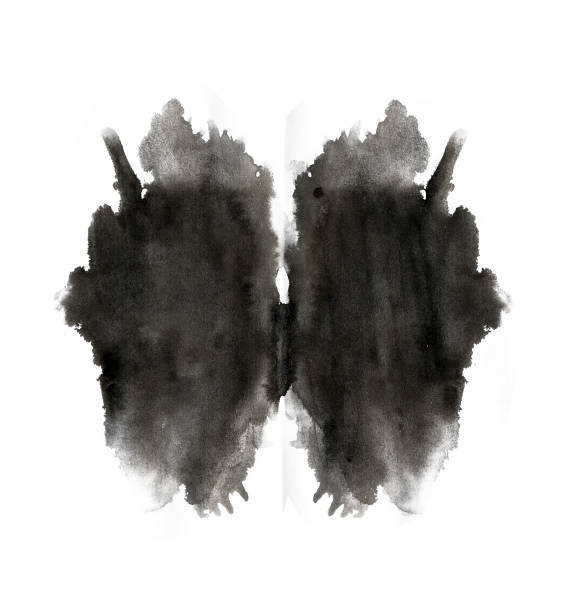 Ink blot Ink blot pareidolia stock illustrations