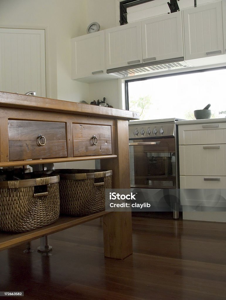 Cocina estilo country - Foto de stock de Cesta libre de derechos