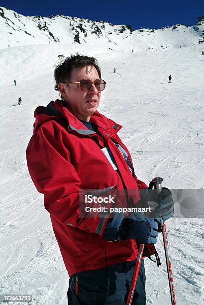 Rest During Skiing Stock Photo - Download Image Now - Skiing, 50-59 Years, 60-69 Years