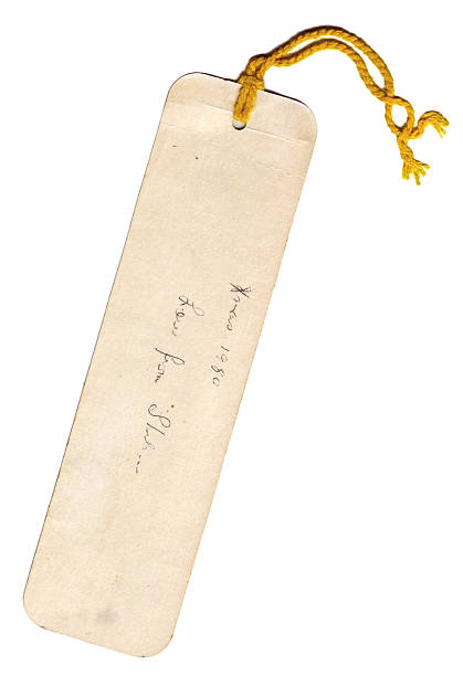 An old paper Christmas gift label
