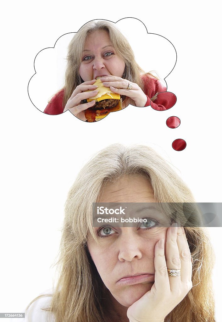 버거 binge 시리즈-다이어트 - 로열티 프리 과체중 스톡 사진