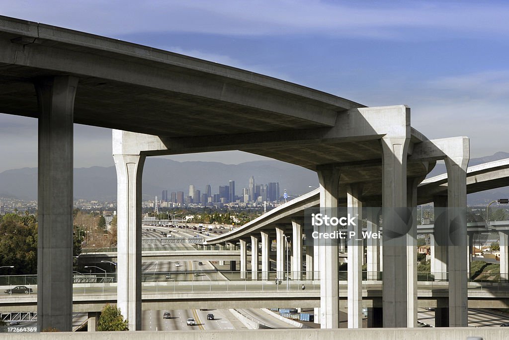 ロサンゼルス、110 Freeway - つながりのロイヤリティフリーストックフォト