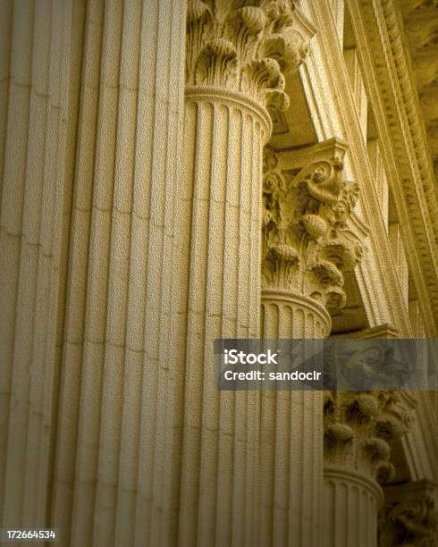Columns Textured Stock Photo - Download Image Now - Architectural Column, Architecture, Built Structure