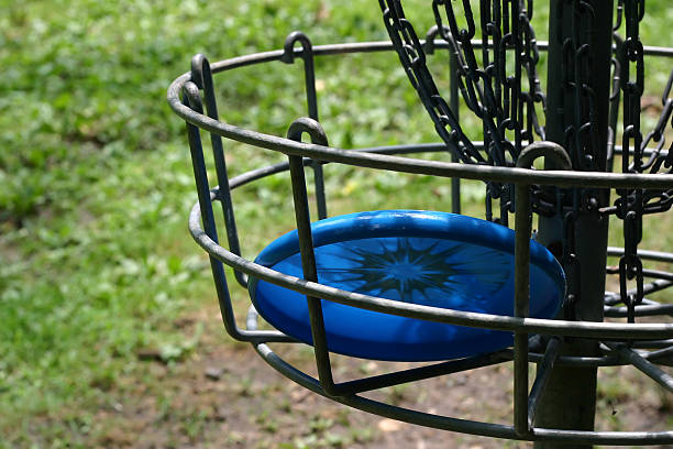Frisbee Golf Hole stock photo