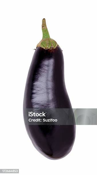 Eggplant Stock Photo - Download Image Now - Close-up, Cut Out, Dark
