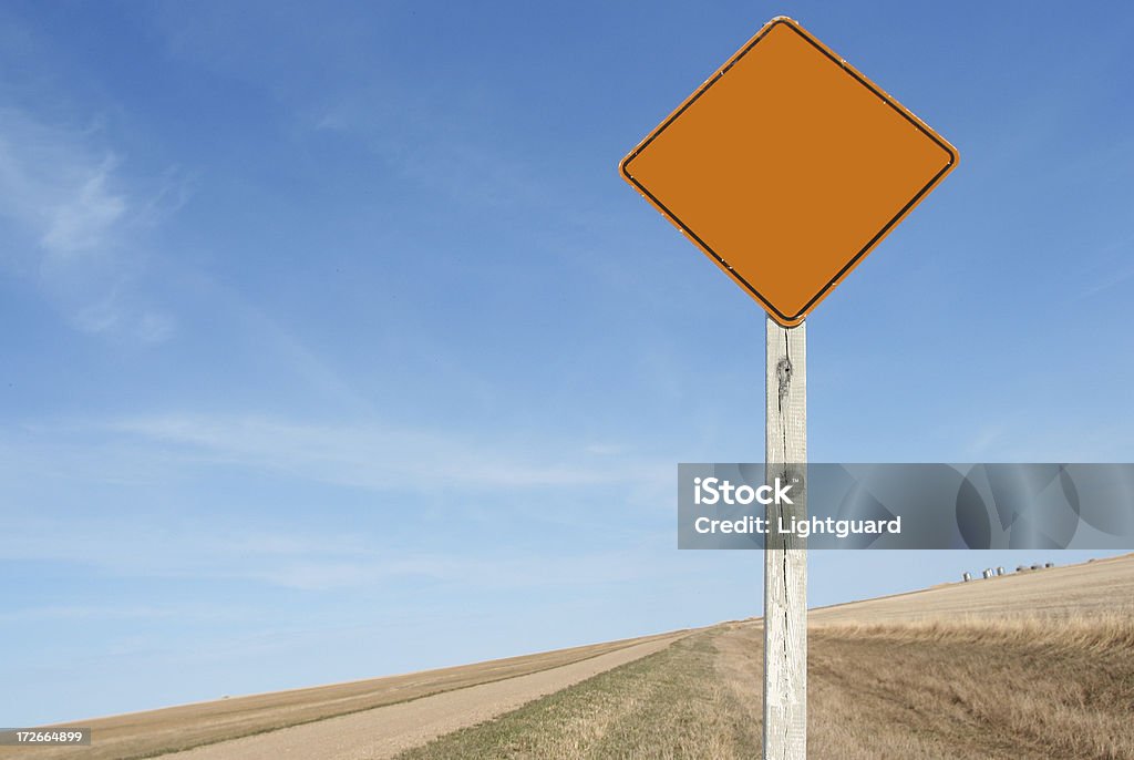 Cartel en blanco - Foto de stock de Amarillo - Color libre de derechos