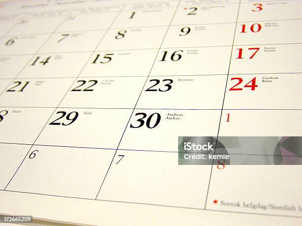 Kalendarz - zdjęcia stockowe i więcej obrazów Biały - Biały, Coroczna impreza, Czarny kolor