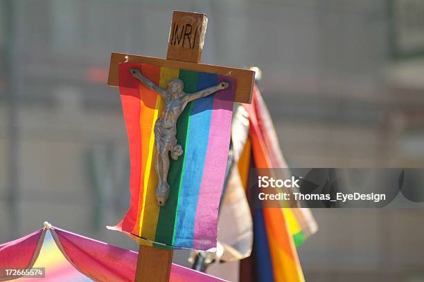 Gay Pride Parade Stockfoto und mehr Bilder von Jesus Christus - Jesus Christus, Kreuz - religiöses Symbol, Kreuz - Form