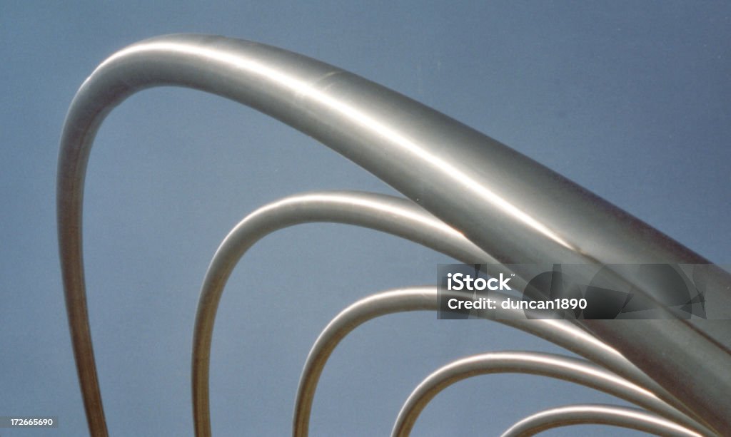 Abstrato Close-Up de esculturas de Metal - Foto de stock de Curva - Forma royalty-free