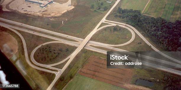 Luftbild Von Der Highwayanschlussstelle Stockfoto und mehr Bilder von Interstate Highway - USA - Interstate Highway - USA, Panorama, Eingang