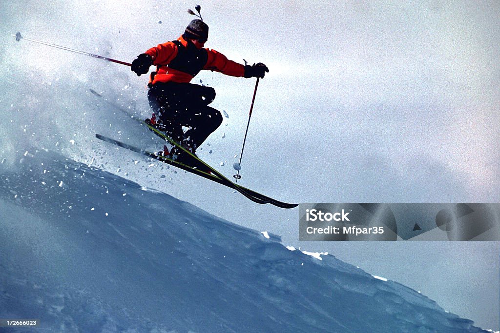 Cornisa salto de esquí - Foto de stock de Colorado libre de derechos