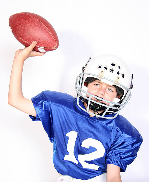 fútbol serie (11 - youth league american football childhood helmet fotografías e imágenes de stock