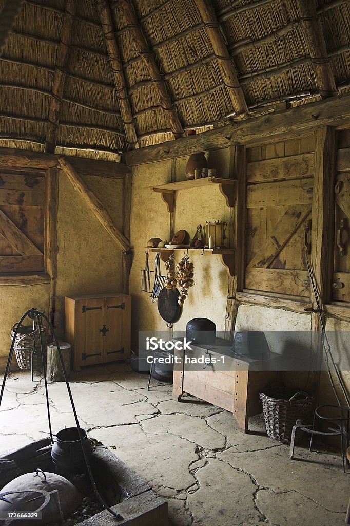 Mittelalterliche Wohnzimmer - Lizenzfrei 17. Jahrhundert Stock-Foto