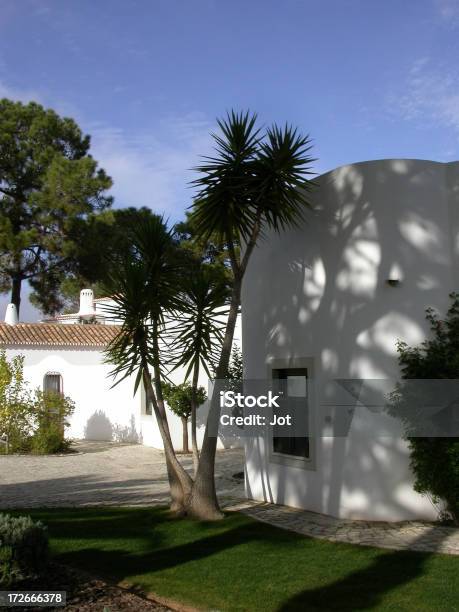 Portugal Villa Courtyard Stock Photo - Download Image Now - Algarve, Chimney, Vacation Rental