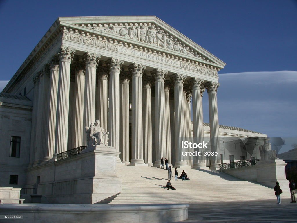 Oberstes Bundesgericht der USA - Lizenzfrei Architektonische Säule Stock-Foto