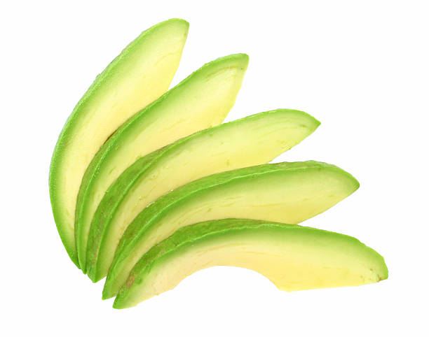 avocado slices - een stuk taart stockfoto's en -beelden