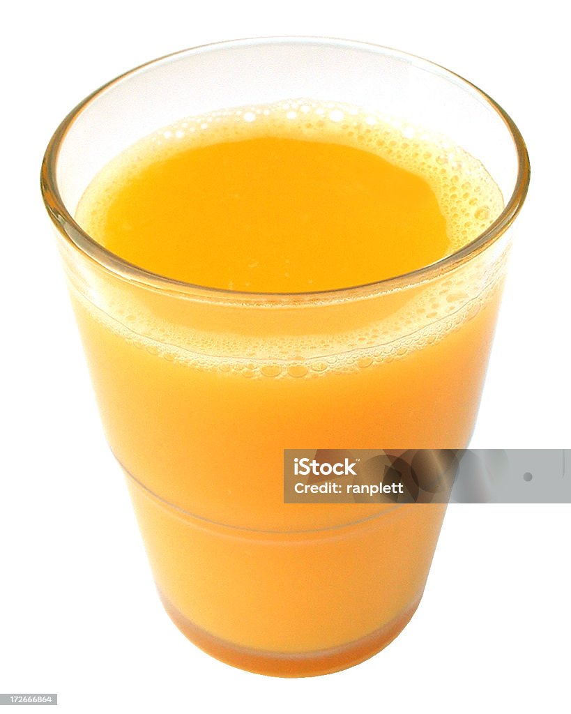 Copo de suco de laranja Isolada - Royalty-free Alimentação Saudável Foto de stock