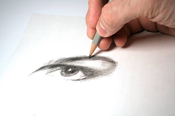 Child's Drawing: Mischievous little boy