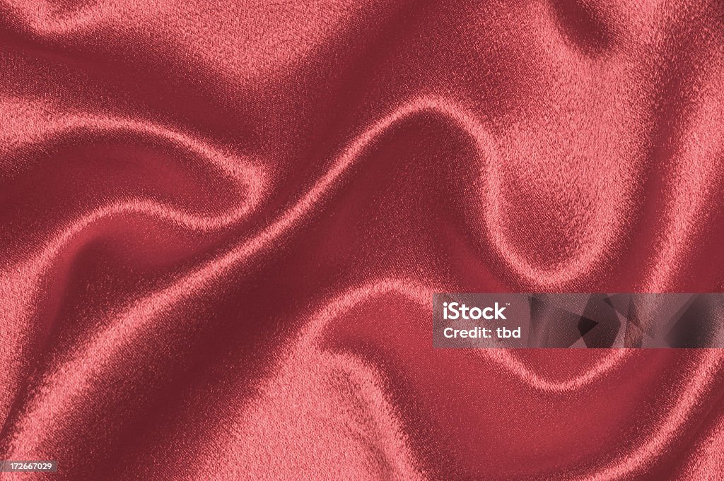 Rote Satin - Lizenzfrei Bettwäsche Stock-Foto