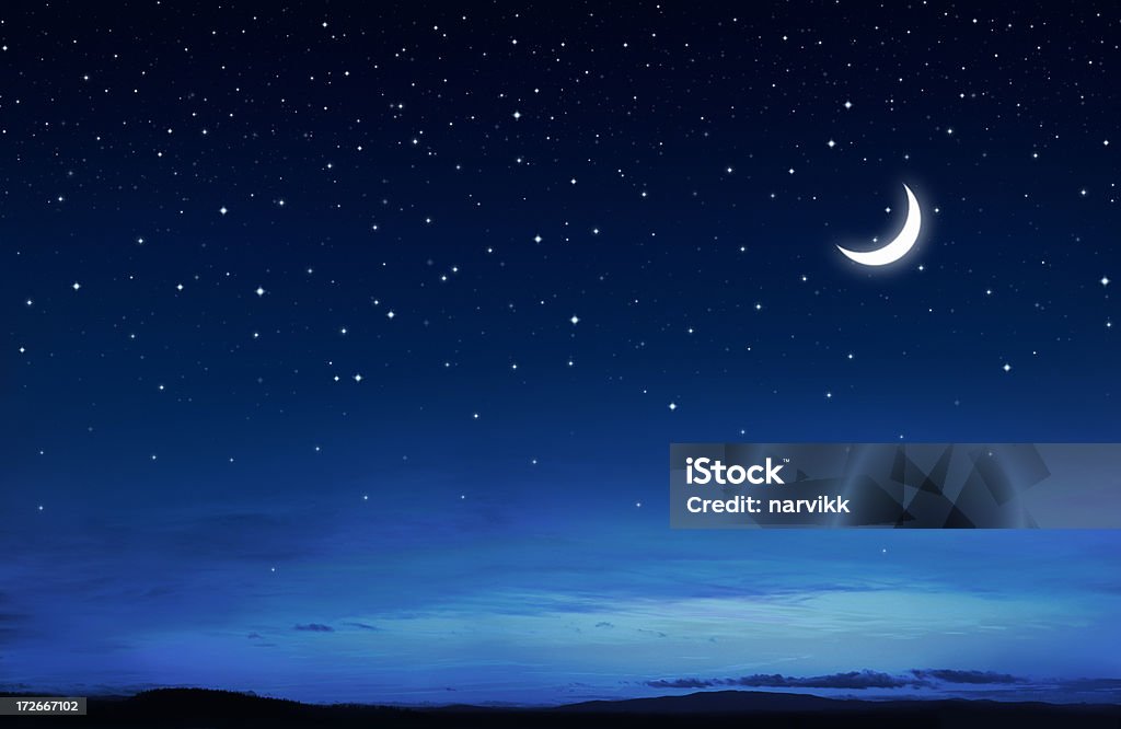 Starry мирных ночь - Стоковые фото Ночь роялти-фри