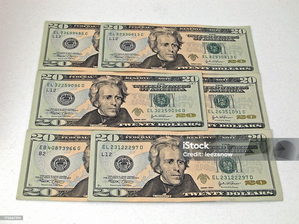 Dwadzieścia Dolarówka Collage - Zbiór zdjęć royalty-free (Banknot)