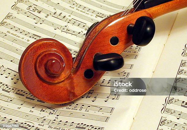 Música De Um Violino E - Fotografias de stock e mais imagens de George Handel - George Handel, Clave de Sol, Fotografia - Imagem