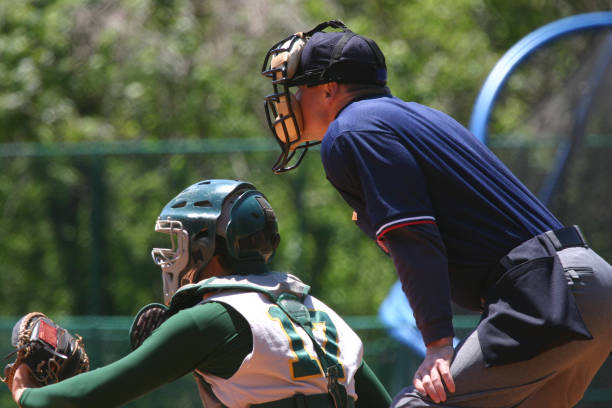 야구공 - baseball player baseball umpire baseball university 뉴스 사진 이미지