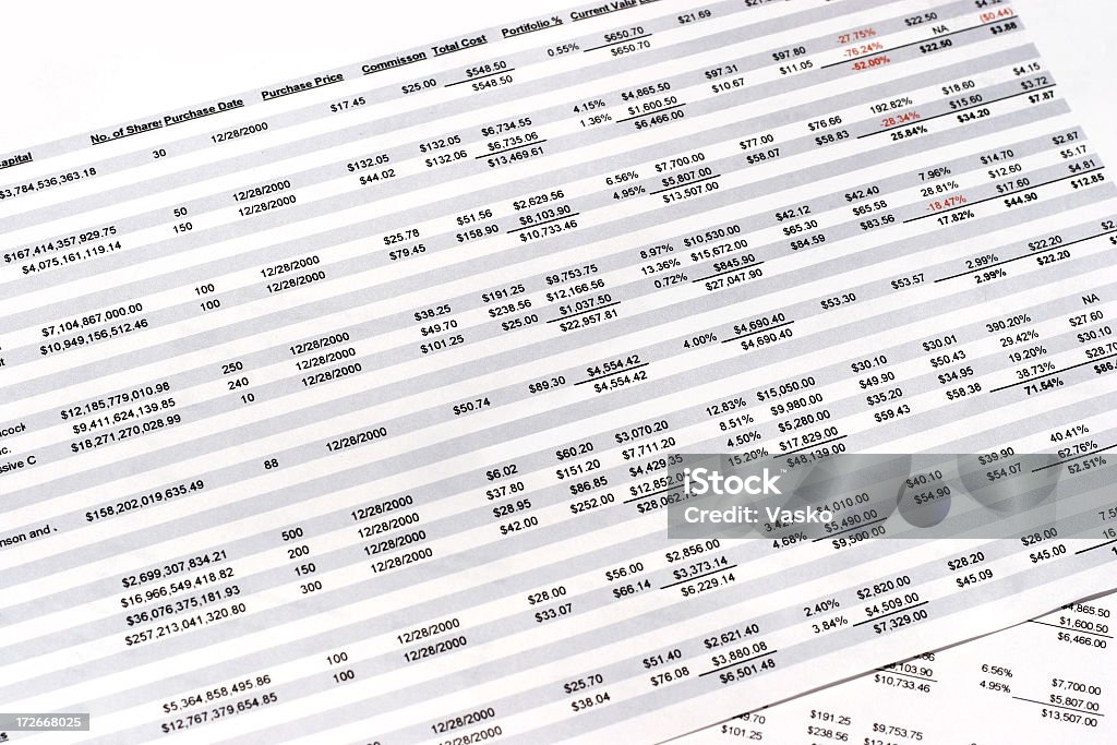 Arbeitsblätter - 03 - Lizenzfrei Tabellenkalkulation Stock-Foto