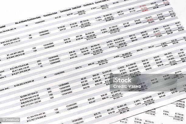 Arbeitsblätter 03 Stockfoto und mehr Bilder von Tabellenkalkulation - Tabellenkalkulation, Daten, Börsenkurs