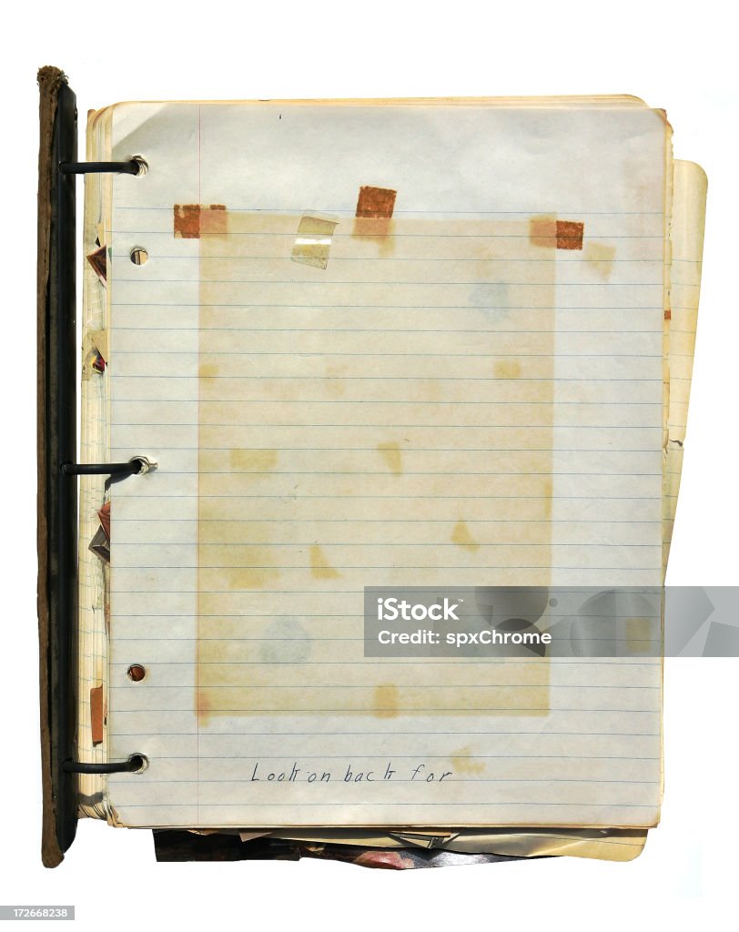 Grunge 3 Ringbuch Notebook - Lizenzfrei Aktenordner Stock-Foto