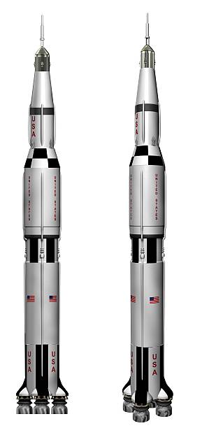 Saturn V-Rakete (isoliert – Foto