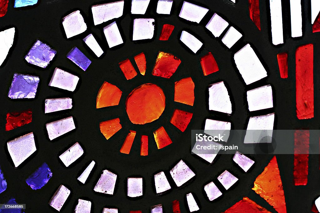 Spirale Vetro istoriato dettaglio - Foto stock royalty-free di Arte