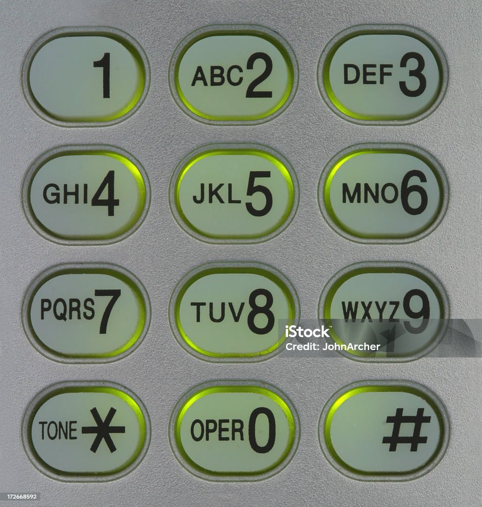 Illuminé clavier du téléphone - Photo de Affaires libre de droits