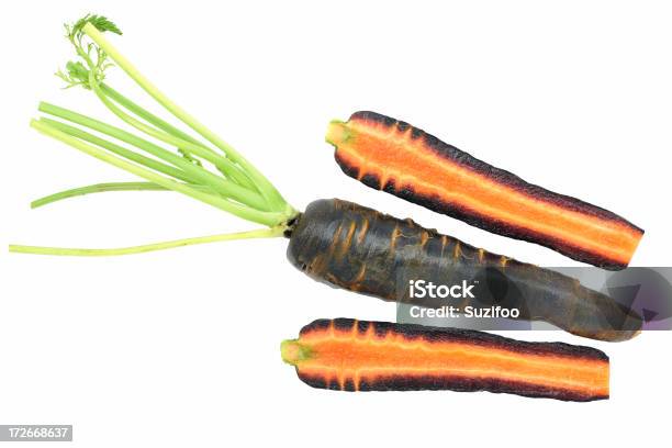 Maroon Carrots Stock Photo - Download Image Now - Beta Carotene, Bisected, Bizarre