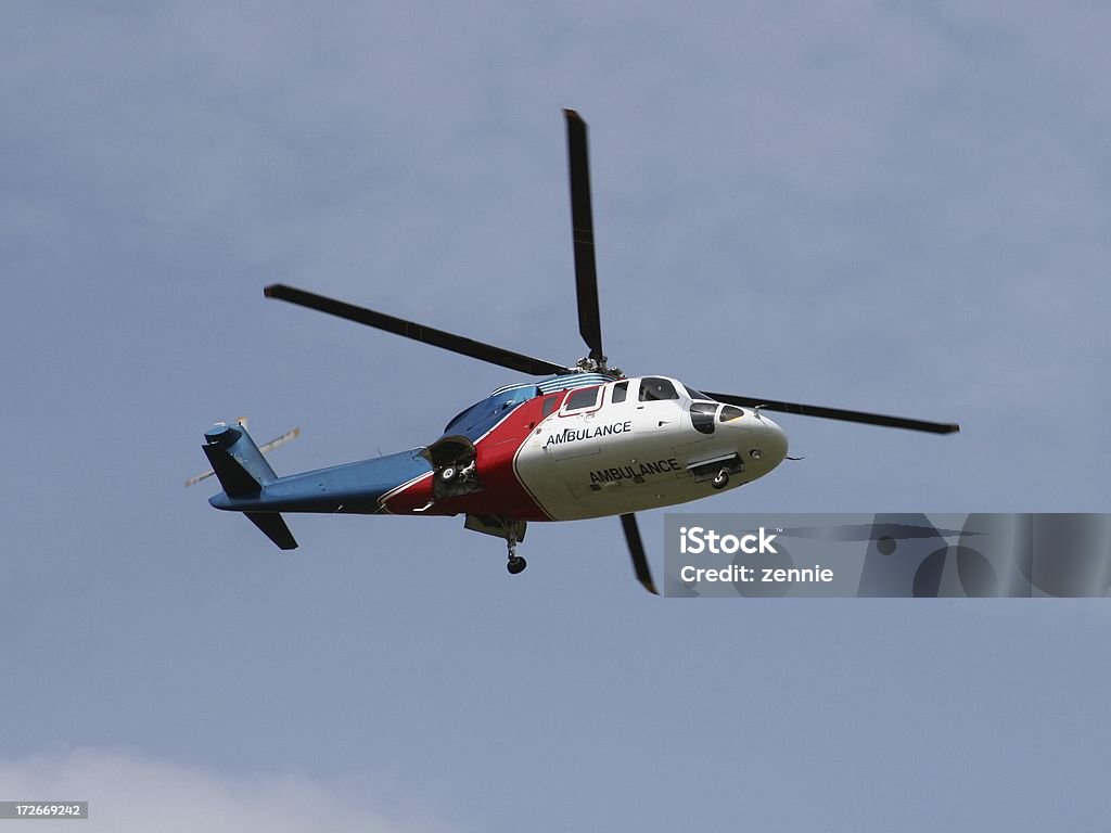 Helicóptero de Ambulância - Royalty-free Acidentes e Desastres Foto de stock