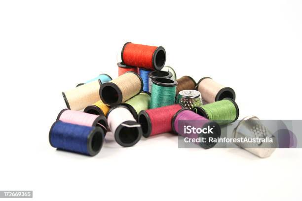 Reel Of Threads Stock Photo - Download Image Now - Art And Craft, Cotton, Craft