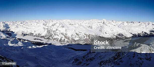 Panorama Alpino - Fotografie stock e altre immagini di Engadina - Engadina, Inverno, Alpi