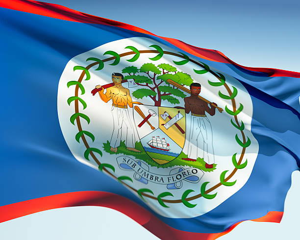 Cтоковое фото Флаг of Belize