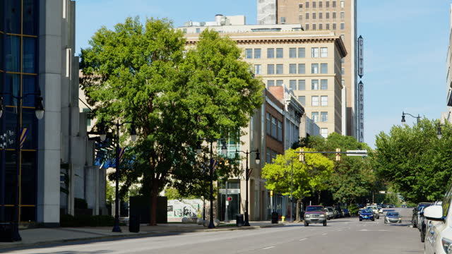 City Street in Downtown Birmingham, Alabama