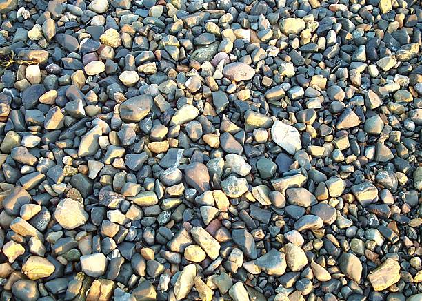 Chunky Beach Gravel stock photo