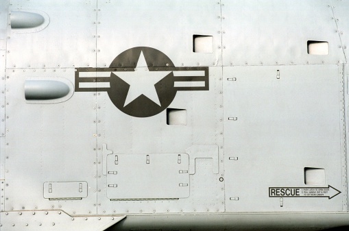 USA fighter aircraft outside panel