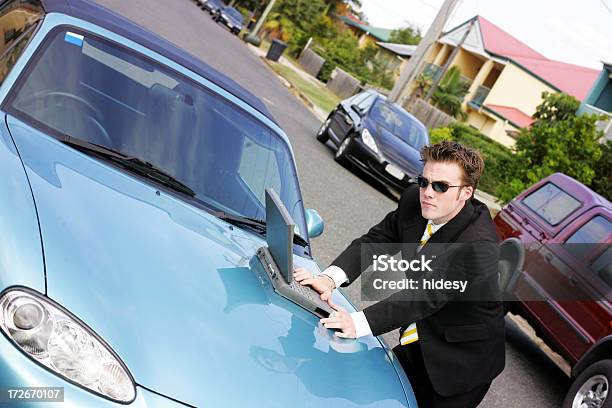 Out And About Stock Photo - Download Image Now - Car, Laptop, Using Laptop