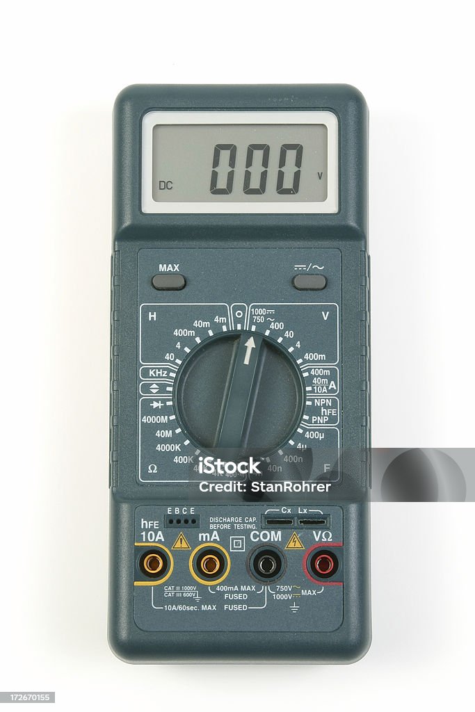 Voltmeter Digital - Foto de stock de Ampério royalty-free