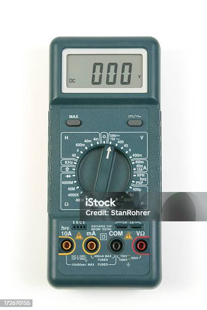 Foto de Voltmeter Digital e mais fotos de stock de Ampério - Ampério, Calibre, Capacitor