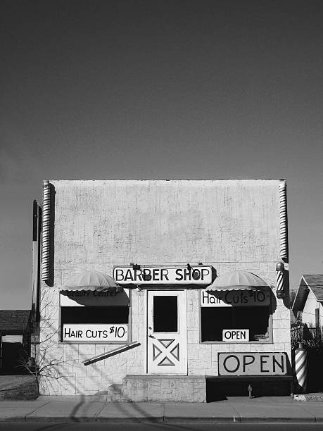 istock Vintage shop front - Barber Shop 172670277