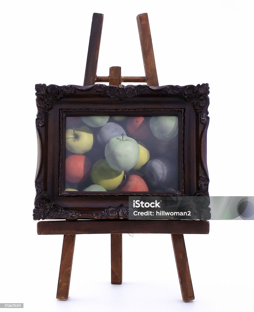 Enmarcada Manzanas - Foto de stock de Caballete - Equipo de arte y artesanía libre de derechos