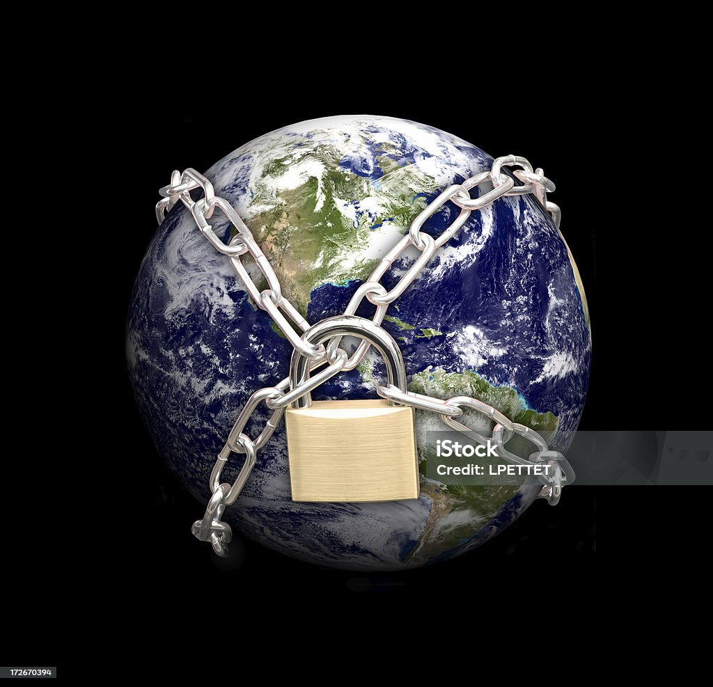 Global Security Planet - Space Stock Photo