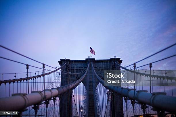 Photo libre de droit de Pont De Brooklyn banque d'images et plus d'images libres de droit de Acier - Acier, Au-dessus de, Bleu