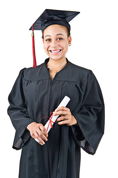 istock female graduate holding diploma 172670770