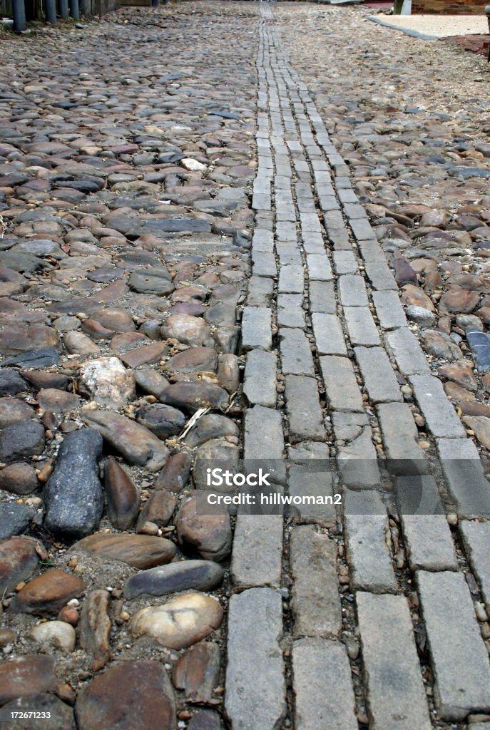 Chemin de Coblestone - Photo de Alexandria - Virginie libre de droits